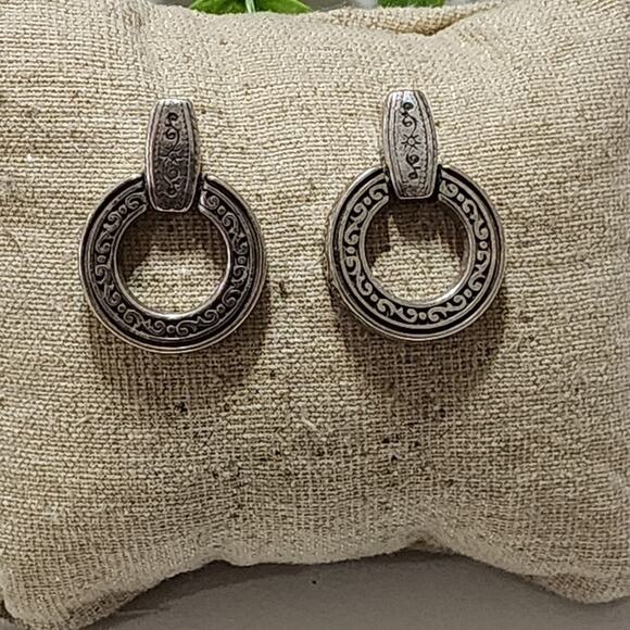 Brighton bamboo scrolled post‎ earrings - Picture 1 of 3